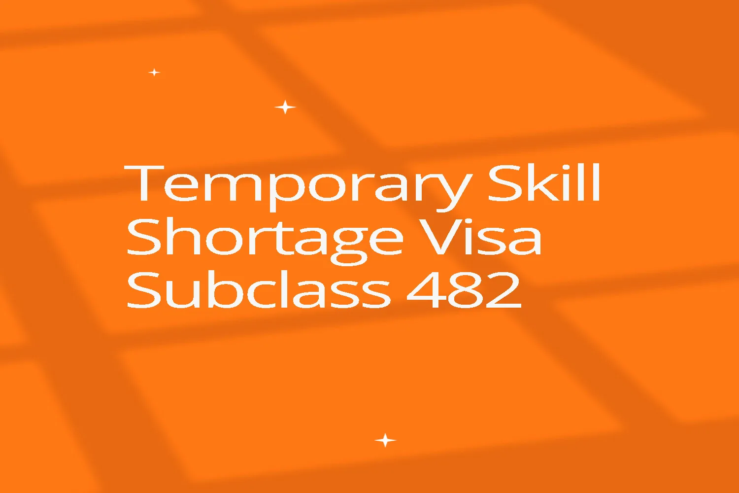 temporary skill shortage tss 482 visa ozlinks.au