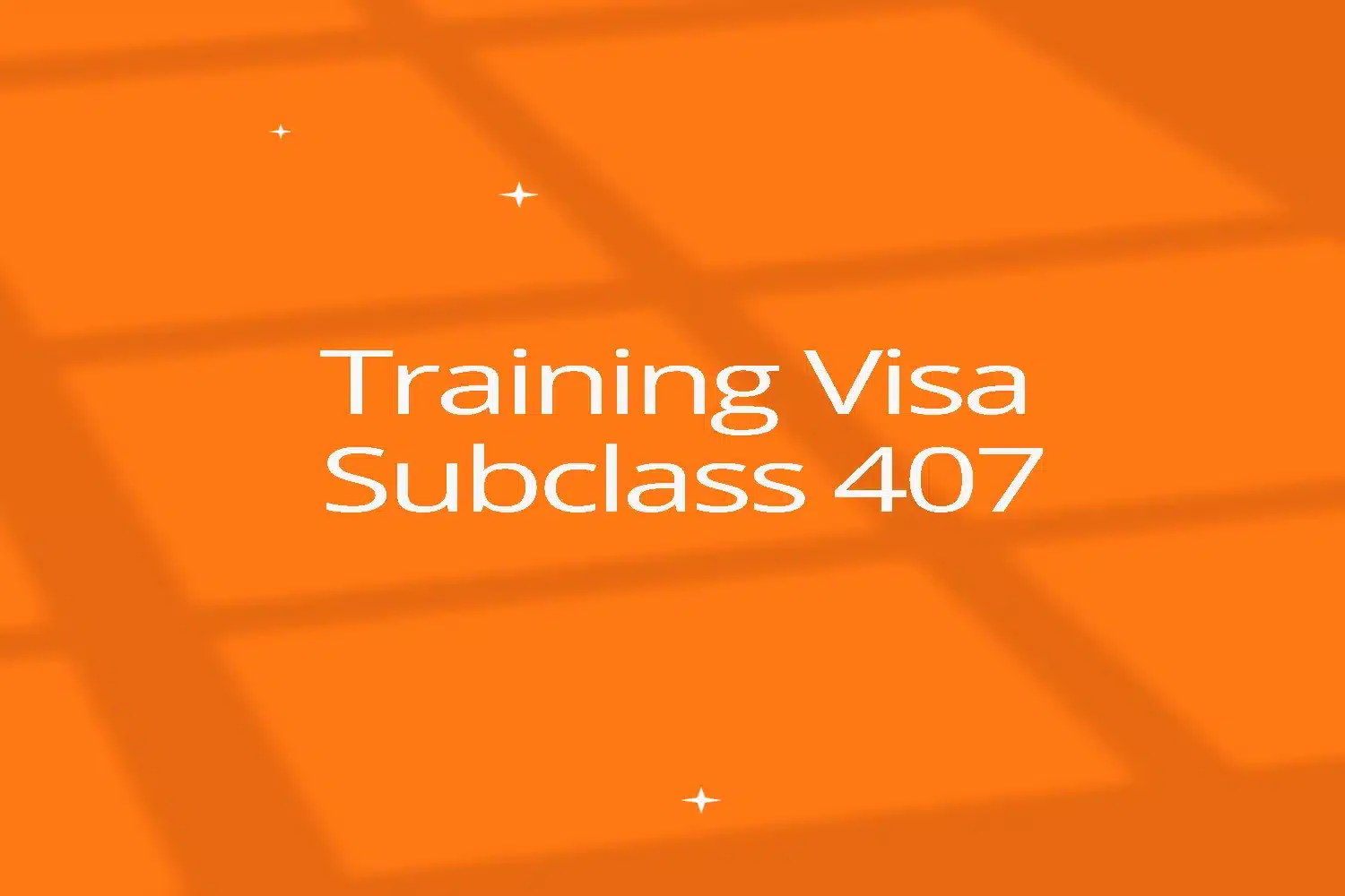 training visa subclass 407 ozlinks.au