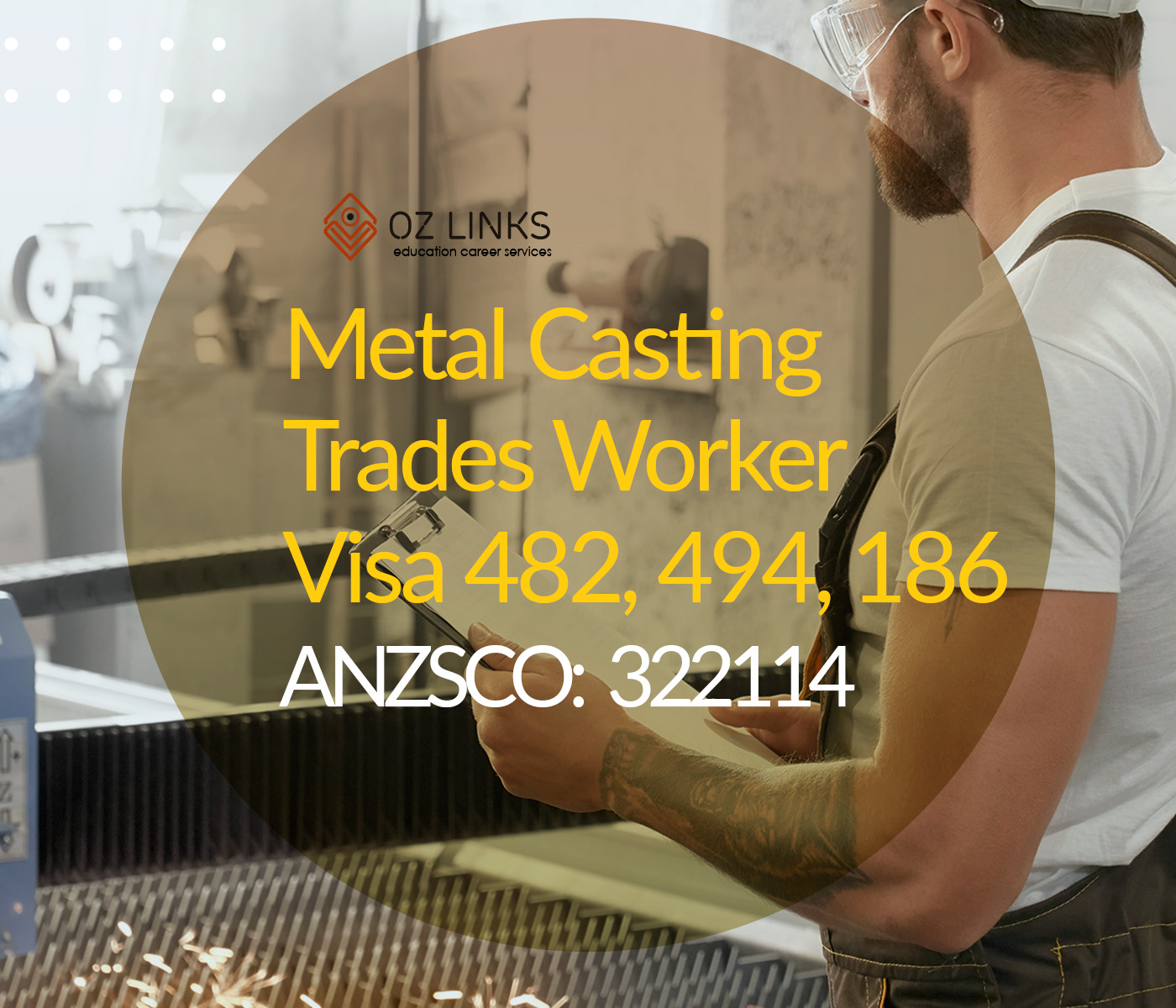 322114 metal casting trades worker