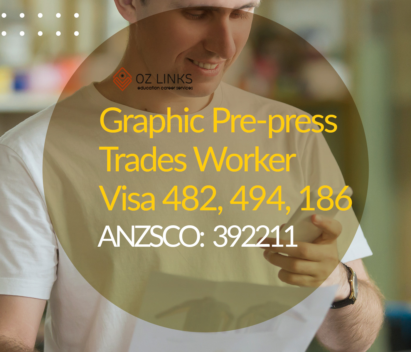 392211 graphic pre press trades worker